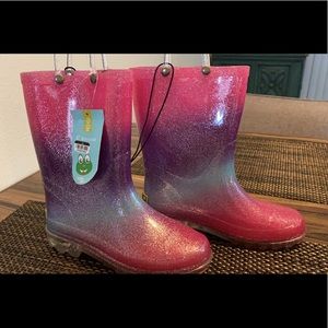 Rainbow Rain Boots